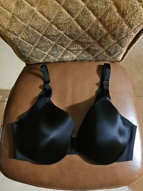 Soma Vanishing Back Full Coverage T-Shirt Underwire Black Bra Lightly Lined